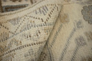 Cream Geometric 8X9 Modern Oriental Rug