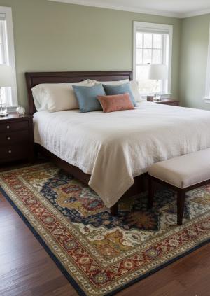 Hale Navy Traiditional 6X9 Heriz Serapi Oriental Rug