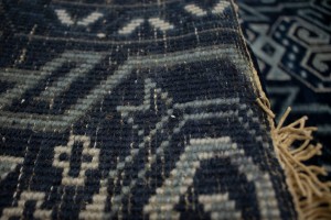 Dark Navy & Gray 3X10 Contemporary Rug