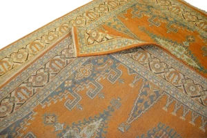 Orange Tribal 8X10 Indo-Viss Oriental Rug