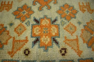 Orange Tribal 8X10 Indo-Viss Oriental Rug