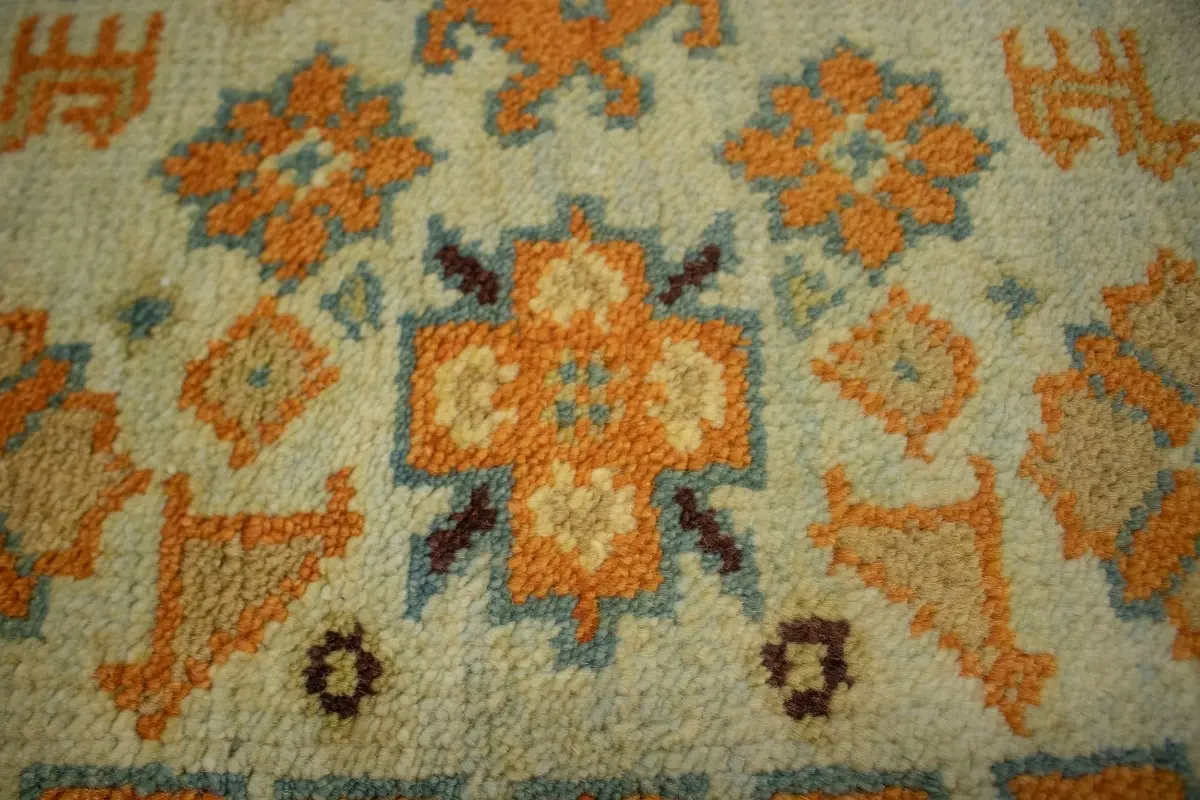 Orange Tribal 8X10 Indo-Viss Oriental Rug