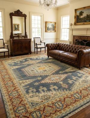 Stone Gray Tribal 9X12 Indo-Viss Oriental Rug