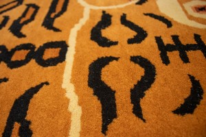 Tiger Orange Tribal 5X7 Fine Nepali Oriental Rug
