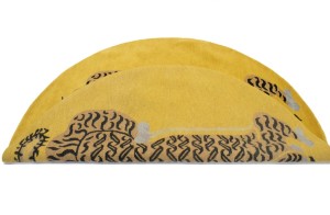 Tiger Gold Tribal 6X6 Fine Nepali Oriental Round Rug