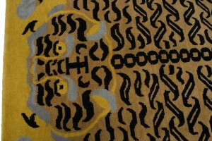 Tiger Gold Tribal 5X7 Fine Nepali Oriental Rug