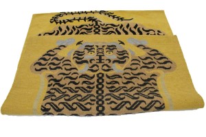 Tiger Gold Tribal 5X7 Fine Nepali Oriental Rug