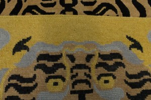 Tiger Gold Tribal 5X7 Fine Nepali Oriental Rug