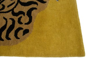 Tiger Gold Tribal 5X7 Fine Nepali Oriental Rug