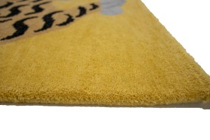 Tiger Gold Tribal 4X6 Fine Nepali Oriental Rug