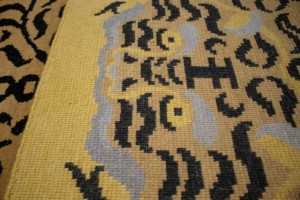 Tiger Gold Tribal 4X6 Fine Nepali Oriental Rug