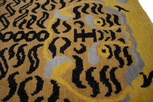 Tiger Gold Tribal 4X6 Fine Nepali Oriental Rug