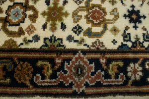 Cream Floral 3X12 Chobi Oriental Runner Rug