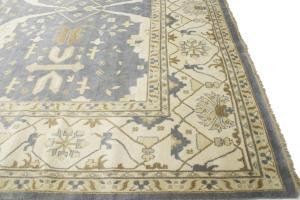 12'11 x 21'3 Hand Knotted Floral Oushak Oriental Wool Rug