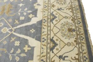 12'11 x 21'3 Hand Knotted Floral Oushak Oriental Wool Rug