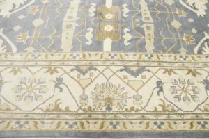 12'11 x 21'3 Hand Knotted Floral Oushak Oriental Wool Rug