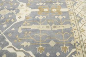 12'11 x 21'3 Hand Knotted Floral Oushak Oriental Wool Rug