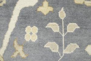 12'11 x 21'3 Hand Knotted Floral Oushak Oriental Wool Rug
