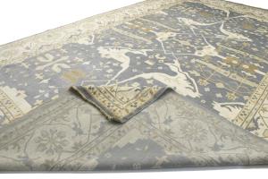 12'11 x 21'3 Hand Knotted Floral Oushak Oriental Wool Rug