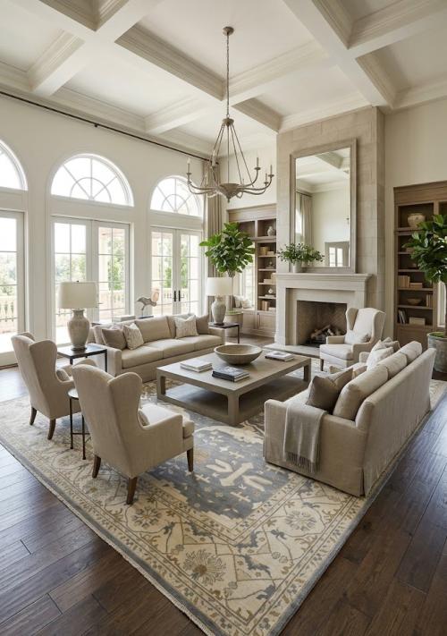 12'11 x 21'3 Hand Knotted Floral Oushak Oriental Wool Rug