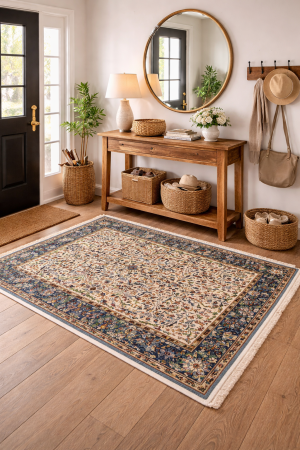 3'10 X 6'1 Hand Knotted Kirman Floral Wool Oriental Rug