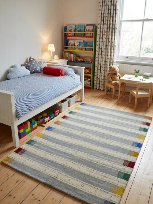 4'7 X 6'7 Indo-Gabbeh Hand Knotted Multicolored Wool Rug