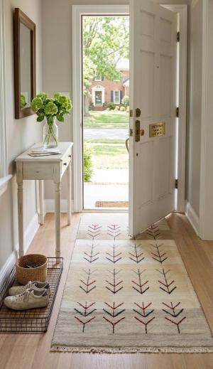 3'1 x 5'4 Hand Knotted Tribal Indo-Gabbeh Oriental Wool Rug