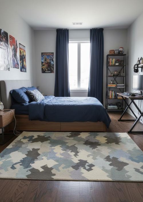 Multicolored Abstract 7X10 Indo-Gabbeh Oriental Rug