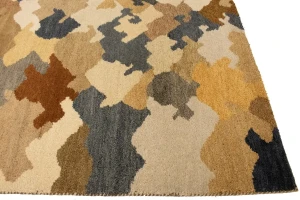 Multicolored Abstract 6'5X9'9 Indo-Gabbeh Oriental Rug