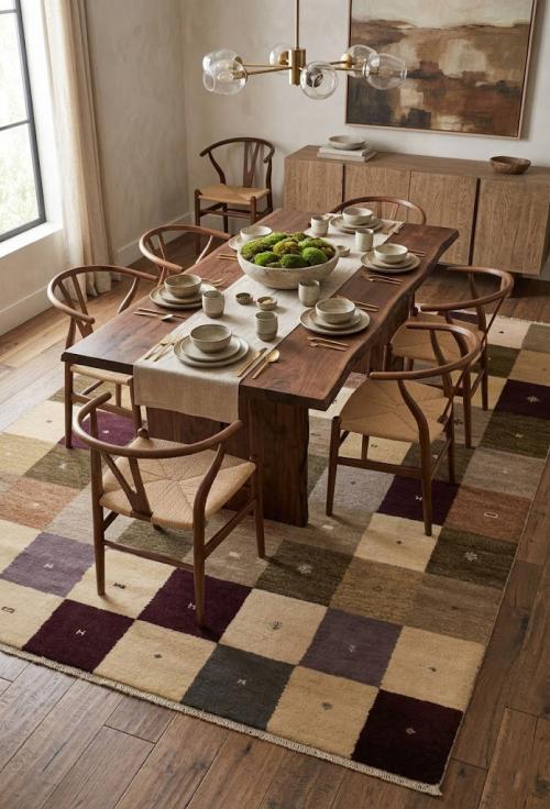 Multicolored Tribal 7X10 Indo-Gabbeh Oriental Rug