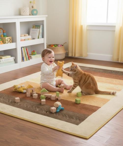 Multicolored Tribal 8X11 Indo-Gabbeh Oriental Rug