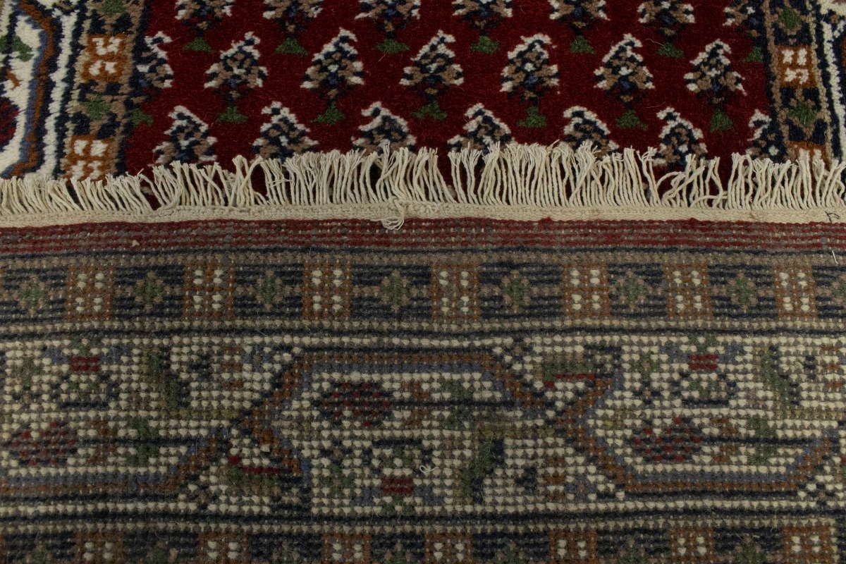 Red Floral 2'5X10 Indo Botemir Oriental Runner Rug