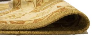 Khaki Floral 6'6X9'4 Sumak Oriental Area Rug