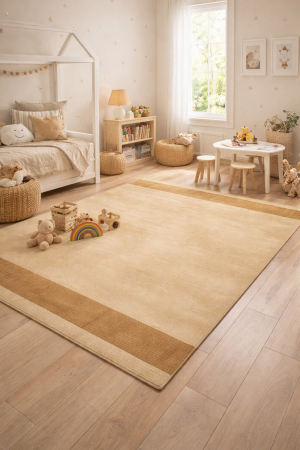 Beige &  Brown Tribal 5X8 Lori Gabbeh Oriental Rug