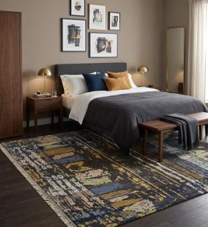 8'4 X 9'11 Multicolored Hand Knotted Oriental Modern Wool Rug