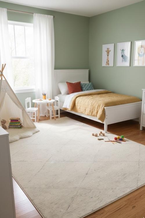 Cream/Beige Geometric Modern 6X9 Moroccan Style Oriental Rug