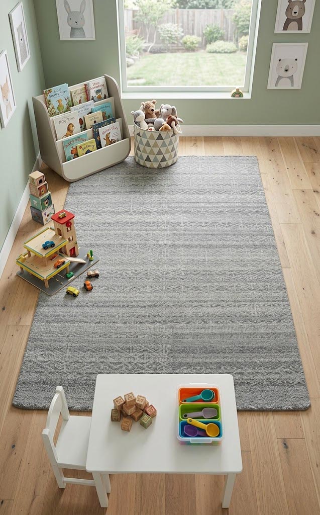 Greige Transitional Geometric 5X8 Oriental Rug - Image 2