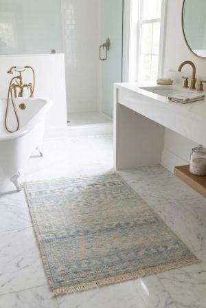 Blue Geometric 2X3 Modern Oriental Rug