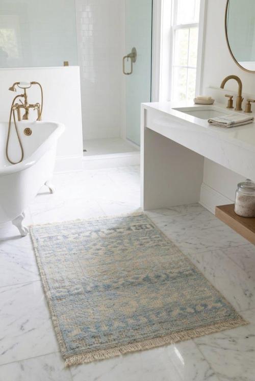 Blue Geometric 2X3 Modern Oriental Rug