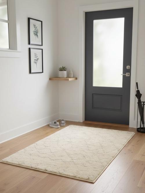 2'0 X 3'0 Hand Knotted Moroccan Geometric Modern Wool Rug