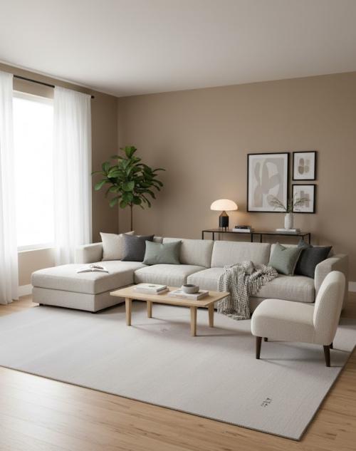 Greige Tribal 9X12 Gabbeh Modern Rug