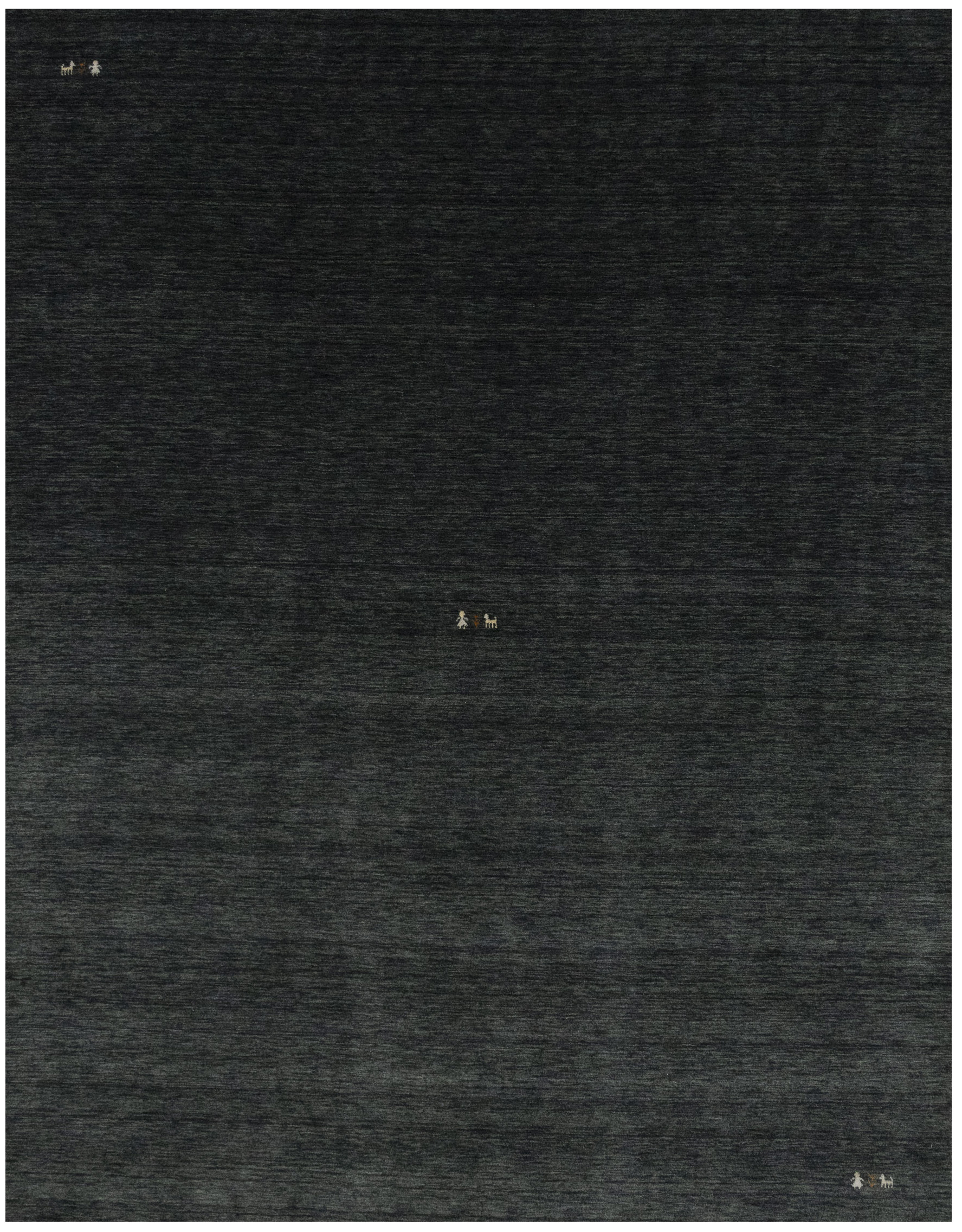 Charcoal Tribal 9X12 Gabbeh Modern Rug