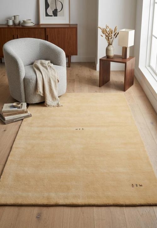 Cream Tribal 5X8 Gabbeh Modern Rug