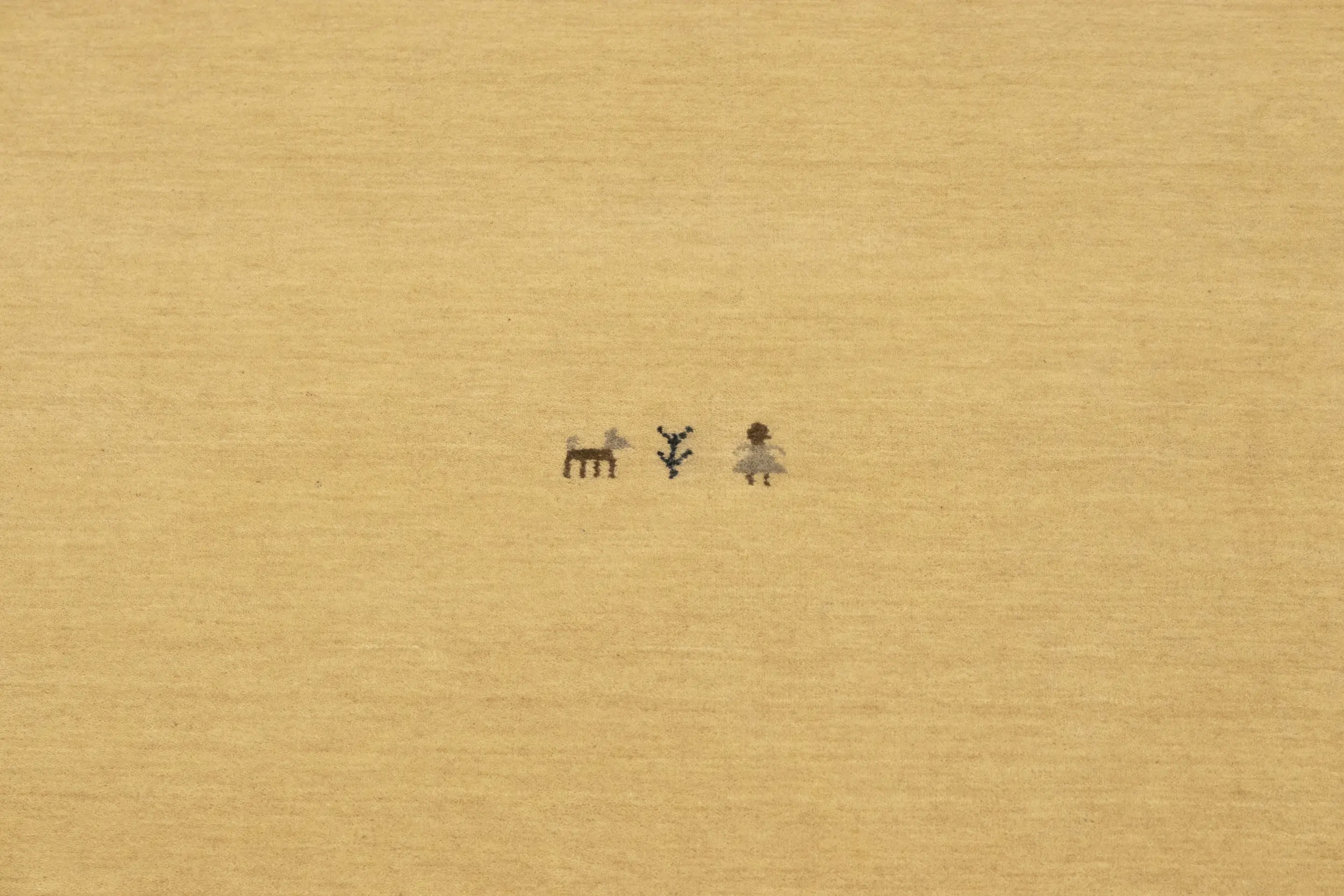 Cream Tribal 5X8 Gabbeh Modern Rug
