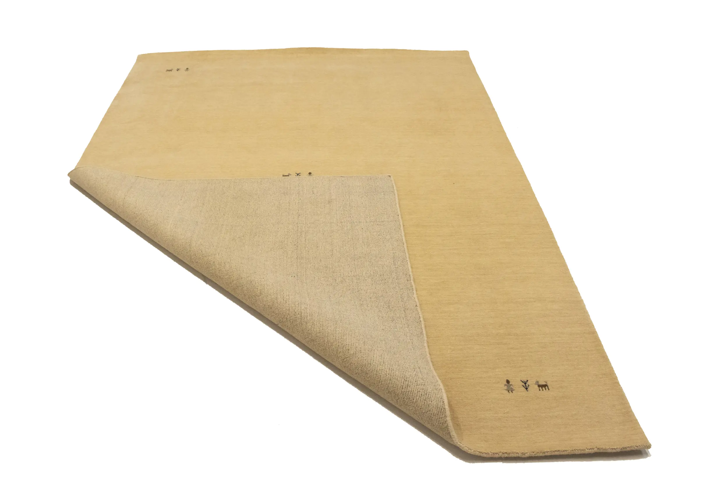 Cream Tribal 5X8 Gabbeh Modern Rug