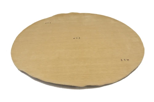 Cream Tribal 8X8 Gabbeh Modern Round Rug