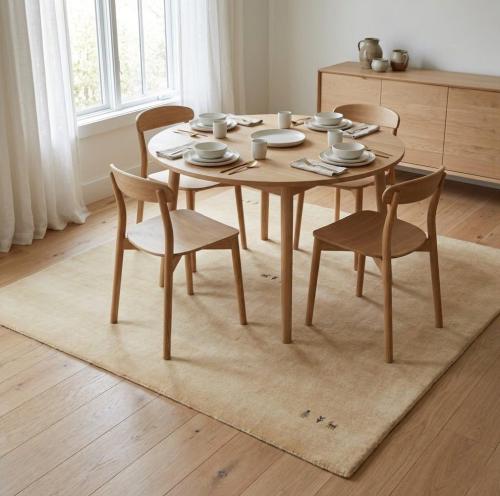 Cream Tribal 8X8 Gabbeh Modern Square Rug
