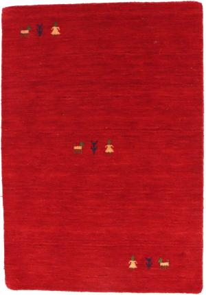 Red/Cherry red Tribal Pictorial Gabbeh Rug in All Size