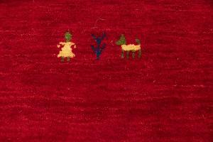 Red Tribal 9X12 Gabbeh Modern Rug