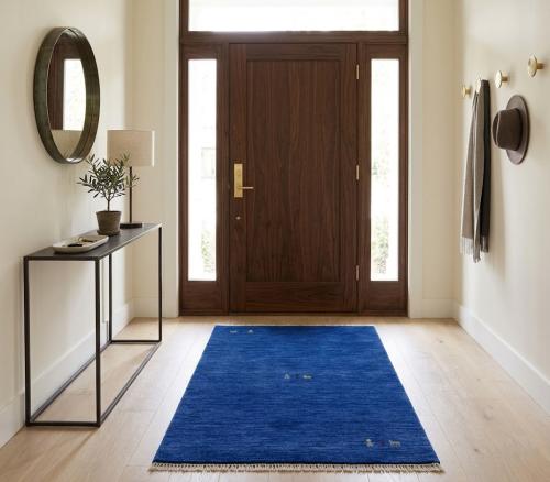 Royal Blue Tribal 3X5 Gabbeh Modern Oriental Rug